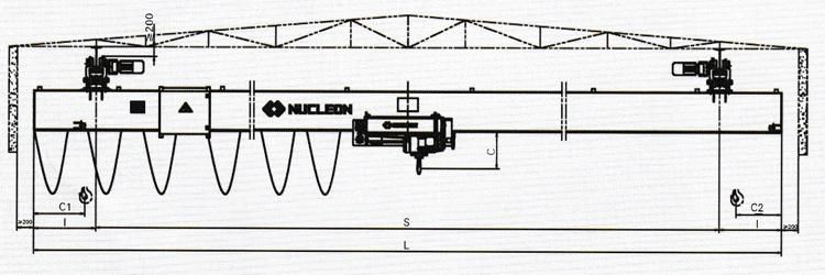 Suspension Type, Hanging Type Electric Single Girder Overhead Crane