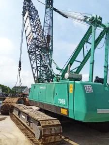 Secondhand 55ton Kobelco 7055 Crawler Crane Used Kobelco Crawler Crane