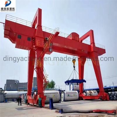 Dy High Quality Double Girder 5t 10t 30.5t 40t 45t 50t 55t 60t Electric Hook Gantry Crane