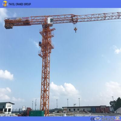 China New Brand Flat Top Tower Crane for Sale