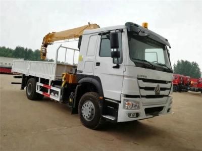 Sinotruk HOWO 8tons 10tons 8t 10t 4 Arms Telescopic Boom Truck Mounted Crane