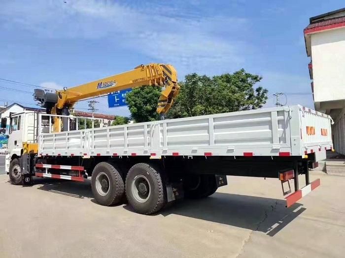 Shacman 6X4 Heavy Duty 10 Wheels Hydraulic Crane Lifting Truck with Mounted with 12t 14t Knuckle Boom Crane 7t 8tons Folded Arm Crane Truck