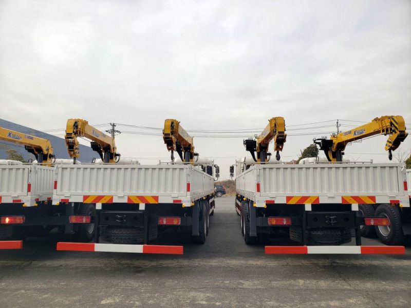 Dongfeng 6X4 10ton Truck Mounted Straight 4-Arm Telescopic Crane 10 Wheels Hoisting Truck with Cranes