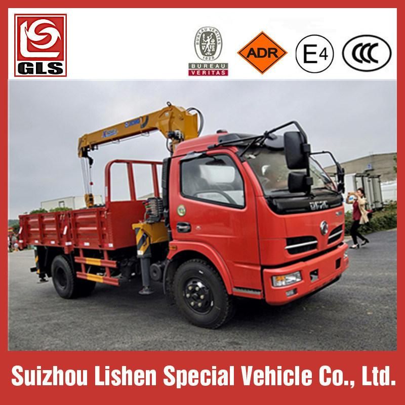 Dongfeng 4X2 3.2ton Small Truck Mounted Crane, Truck with Crane on Sale