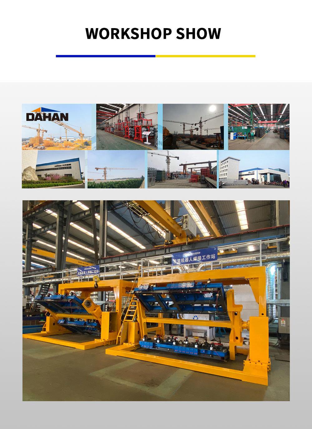 Chinese Manufacturer Dahan Provides 8 Ton Tower Crane