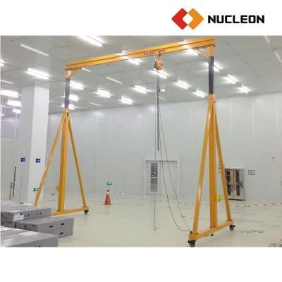 1ton 2ton 3ton 5 Ton Custom Style a Frame Steel Height Adjustable Gantry Crane on Wheels Travelling Prices