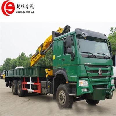 Sinotruk HOWO 4X2 6X4 8X4 12 Tons 20ton Cargo Truck Mounted Crane