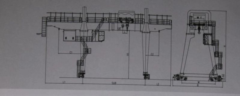 Double Girder Gantry Crane Heavy Steel Frame with High Performance