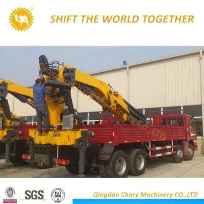 Sq25zk6q Hot 25t Dump Truck with Crane for Sale