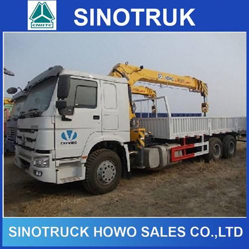 Sinotruck HOWO 6X4 Truck Mounted Mobile Crane for Sale