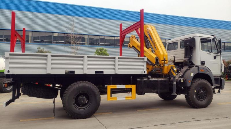 Beijing Benz Truck Cranefolding Boom Crane 8t 10t 12t 4X2 Heavy Duty Truck Mounted Crane Mobile Crane Lorry-Mounted Crane Truck