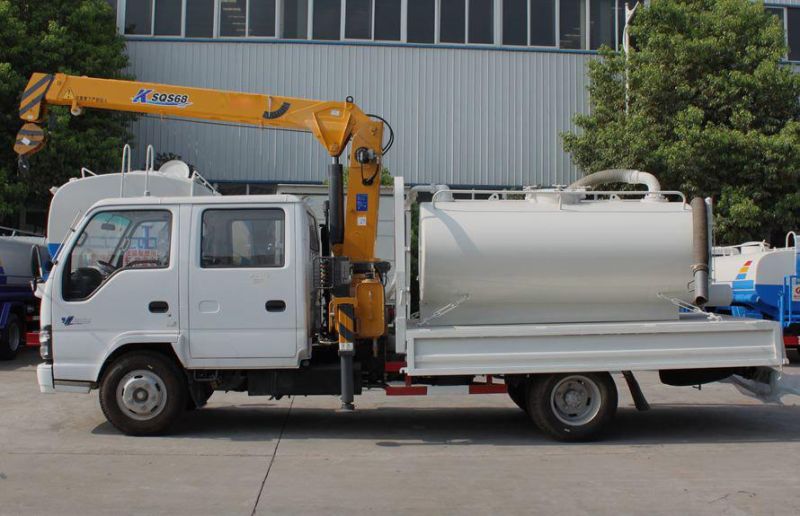 2ton 3tons Isuzu/Jmc/JAC Construction Equipment Straight Boom Crane Truck Crane with Water Tank