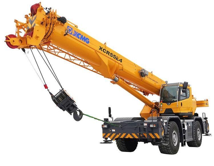 XCMG Official Manufacturer 50 Ton Rough Terrain Crane Xcr55L4 China Hydraulic Mobile New 4 Wheel Rough Terrain Crane Machine for Sale