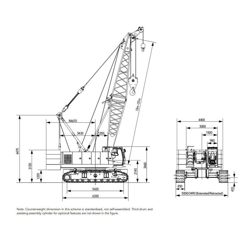 New Crawler Construction Crane Scc900A Mobile Crane for Sale