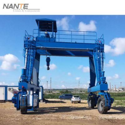Rubber Tired Gantry Crane with Open Winch