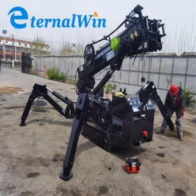 Complex Terrain Walking Crawler Crane Manufacturer Crawler Spider Crane Wheel Folding Spider Crane