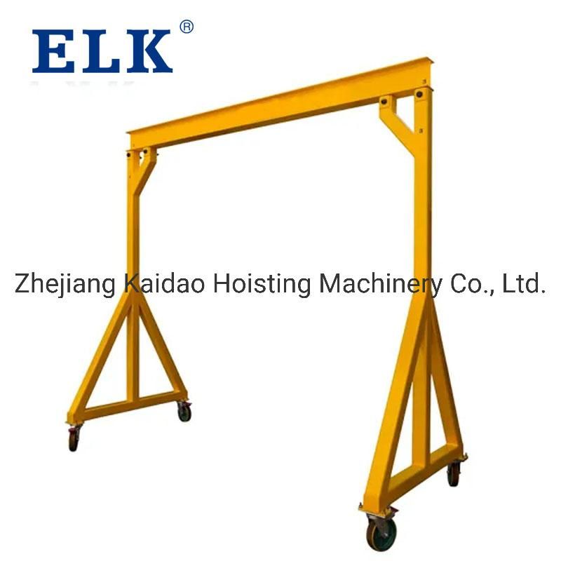 Elk Indoor and Outdoor 0.5-5 Ton Single Girder Gantry Crane