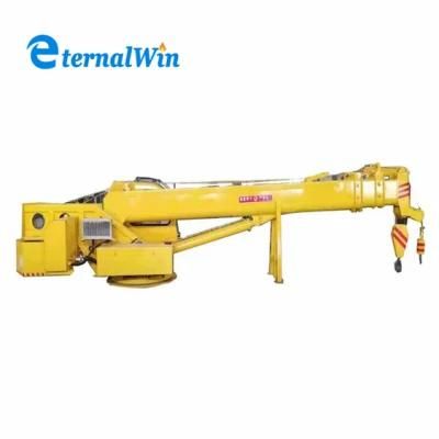 Marine Telescopic Stiff Hydraulic Deck Crane Ship Crane for Sale