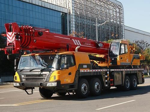 90 Tons Hydraulic Mobile Crane Boom Arm 8X4 Crane Hydraulic Truck Cranes Stc900t