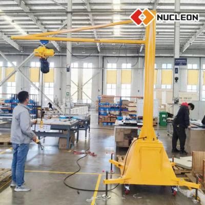 up to 500 Kg High Flexible Free Standing Portable Jib Crane with CE Certificate