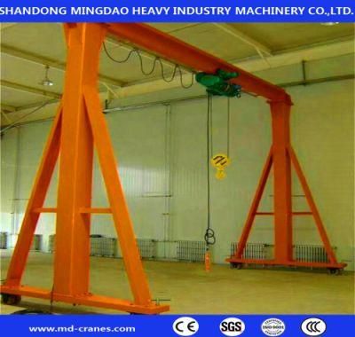 Good Price Mh Workshop Single Girder Gantry Crane Manufacturer