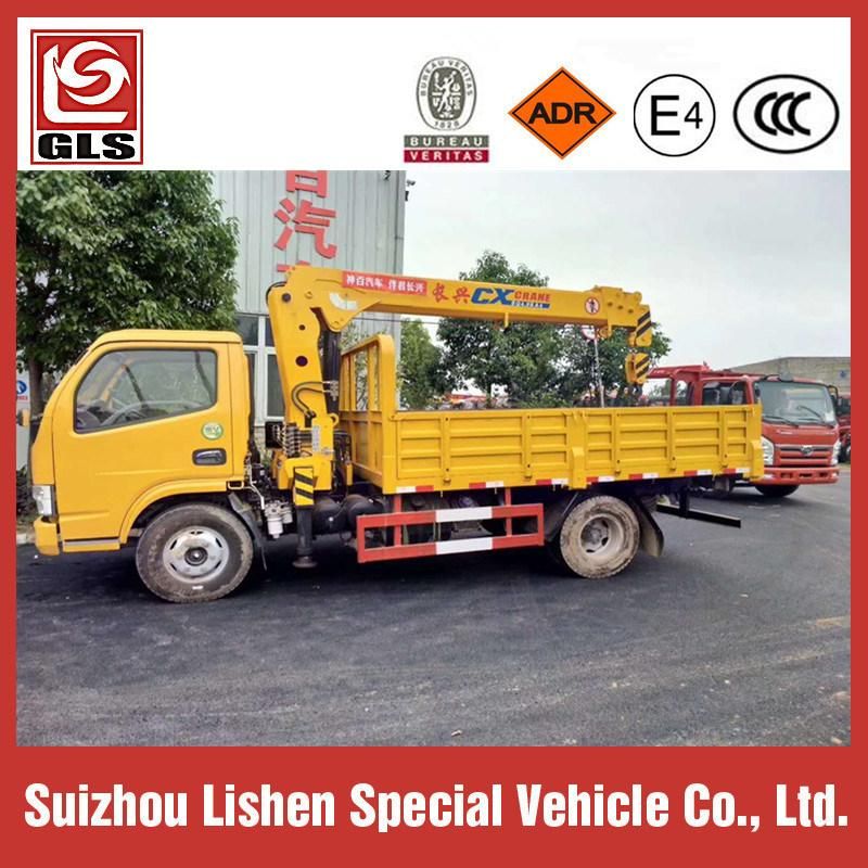 3/4/5 Ton Mini Truck Mounted Crane Telescopic Boom Truck with Crane