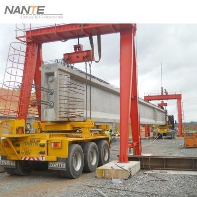 Hot Sale Fem Standard 5 T Single Box Girder Gantry Crane with Nhc Hoist