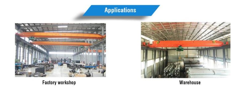 1 -10 Ton Warehouse Specialized Single Girder Overhead Crane with Electric Hoist