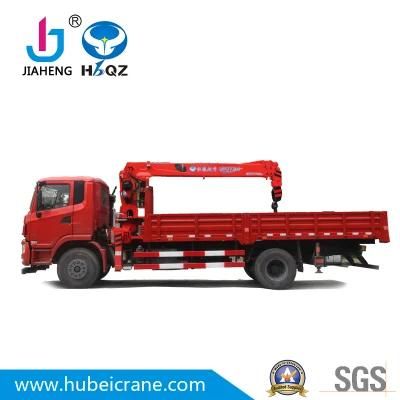 HBQZ 7 ton SQ7S4 Telescopic Hyraulic Truck Mounted Crane For pick up truck RC crane tile cutter wrought iron made in China hydraulic pump