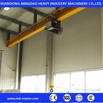 T 5t 10t 15t 20t 25 Ton Remote Control Roof Rail Monorail Single Girder Overhead Crane with I Beam
