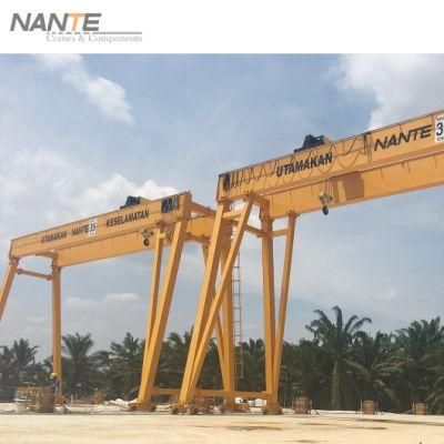 Cmaa Standard 50ton/25t Double Girder Gantry Crane with Hoist for Precast