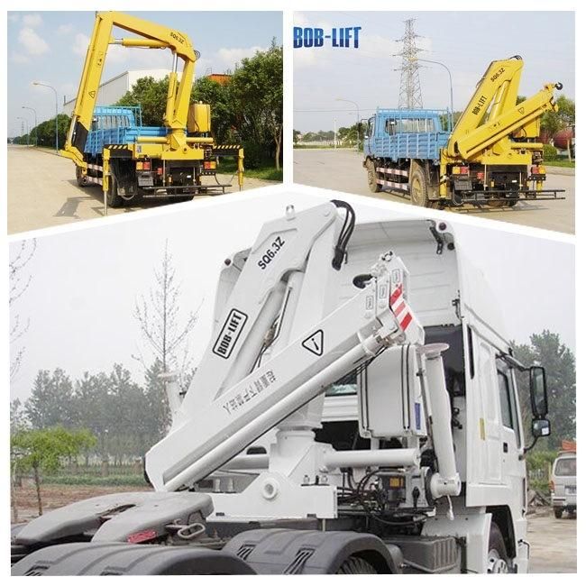 6 Tons Truck Mounted Crane Knuckle Boom From China Bob-Lift