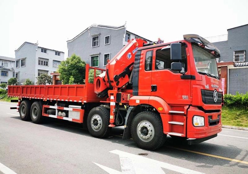 Shacman 8X4 Truck Mounted Crane 25tons Kunckle Boom Palfinger Crane