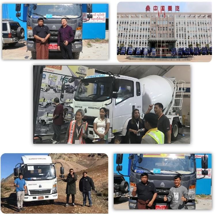 Cnhtc Light Duty Truck 4X2 6wheeler 6t 8t 10t 12t Hydraulic Telescopic Boom Crane Mounted Cargo Camion Truck Factory Price