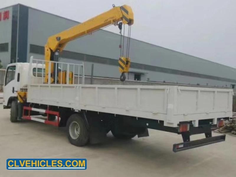 Elf Loading 10tons Boom Arm Crane Hydraulic Truck Mounted Crane Truck