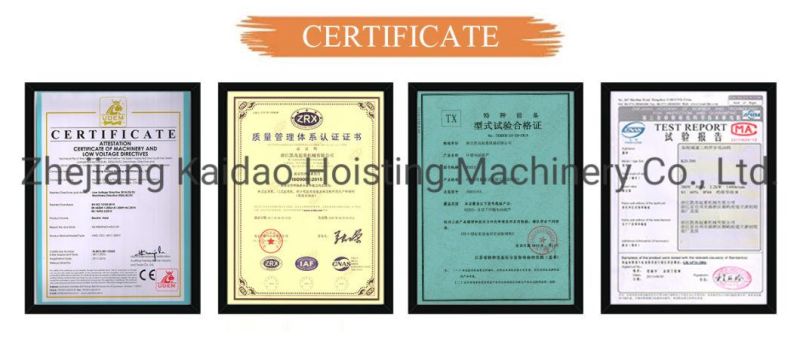 Ce ISO Certificate Factory Manufacturer Overhead Lifting Bridge Crane Machine