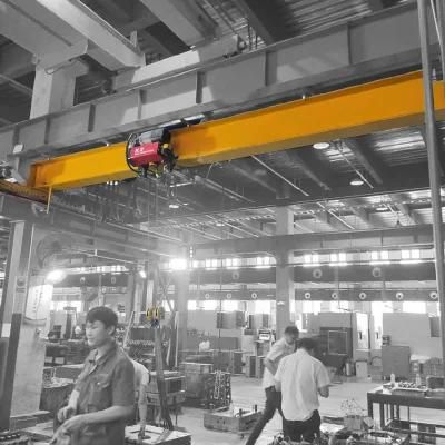 10t Light Duty Wireless Remote Control Electric Hoist Single Girder Bridge Crane