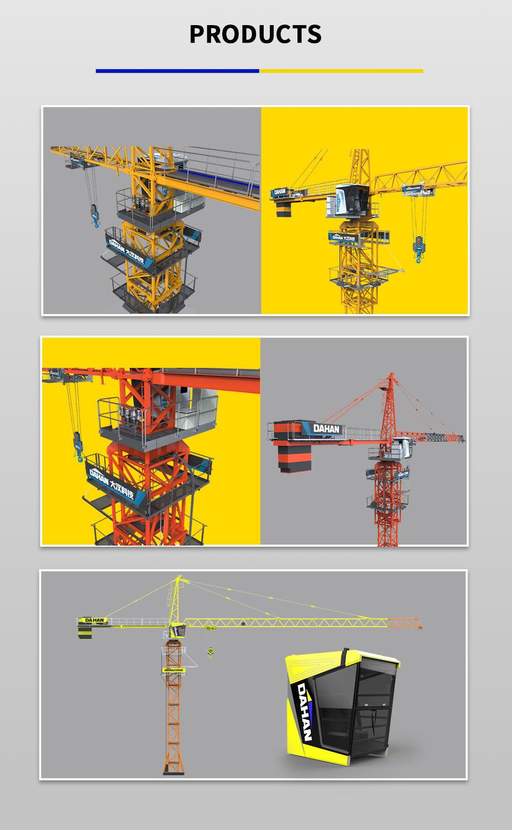 Factory Direct Sales Dahan High-Quality Tower Crane (5Ton-80Ton)