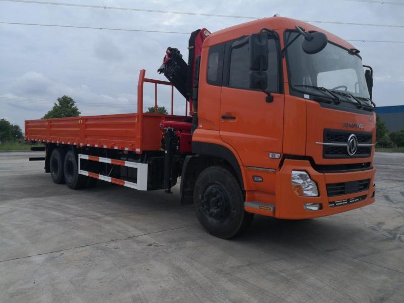 6*4 Dongfeng Customized Telescopic Folding Boom Crane Truck