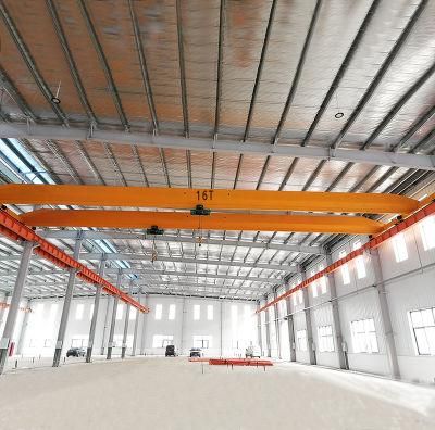 20 Ton Wireless Remote Control Double Beam Bridge Crane for Workshop