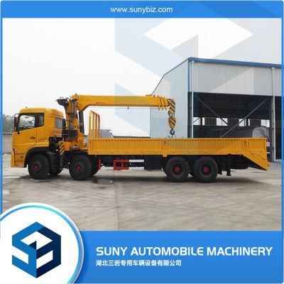Dongfeng Tianlong 14-16t 8X4 Mobile Truck with Crane
