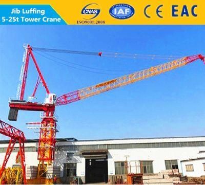 China Manufacture D5520 Luffing Tower Crane Max Load 18t