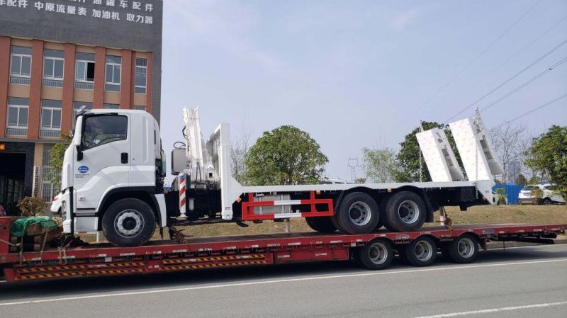 Isuzu 4X2 Cargo Truck with Sany Hydraulic 6tons 8tons Crane Lorry-Mounted Crane Mobile Telescoping Boom Aerial Car