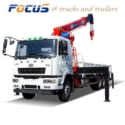 Sales of Used and New Camc Heavy Duty 6X4 10 Wheels Mobile Telescopic Truck Mounted Crane