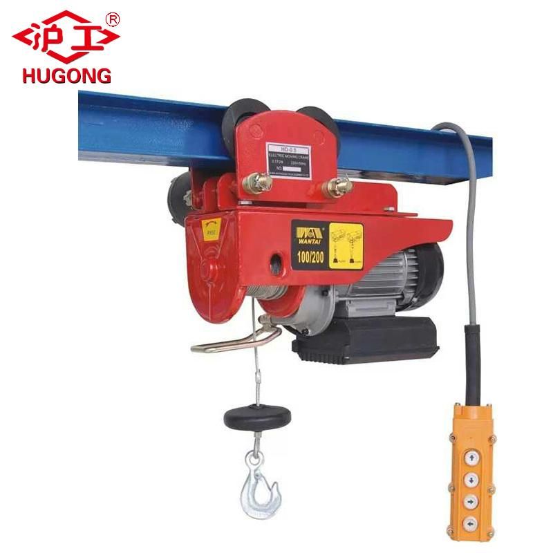 China Wholesale 220V Wire Rope Electric Winch Hoist