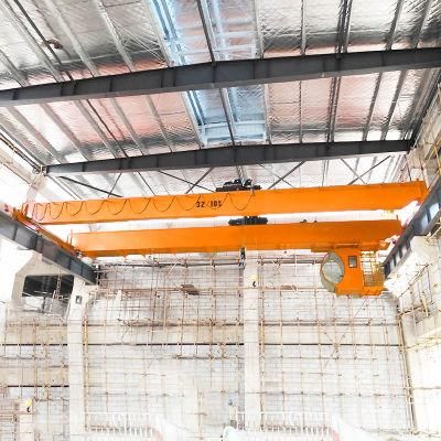 Travelling 40ton European Type Double Beam Overhead Bridge Crane with Double Hook