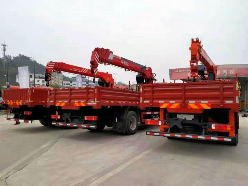 High Quality Used Truck Mounted Crane LHD High Quality 8 Ton 12 Ton 14 Ton Straight Boom Crane Truck Knuckle Boom Crane LHD