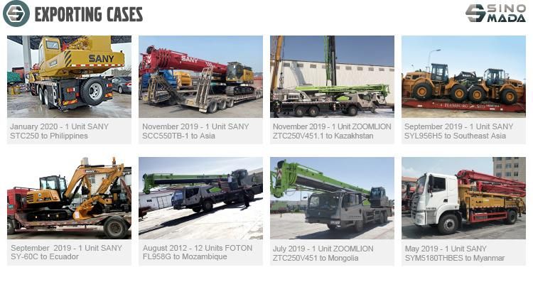 Maximum Lift Load 25 Ton China Truck Crane Specifications for Construction