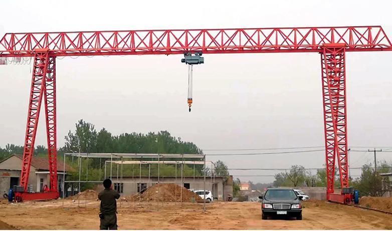 Electric Single Girder 10ton Remote Control Truss Gantry Crane