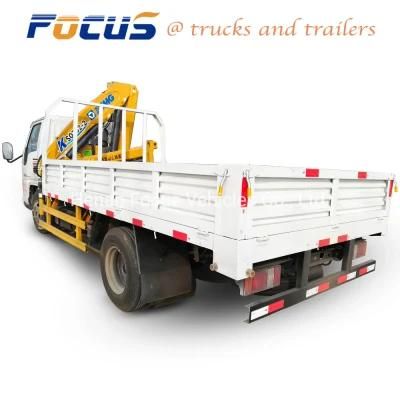 9t Platform Hydraulic Mobile Crane / Boom Truck Crane with Straight or Folding Boom for Tender
